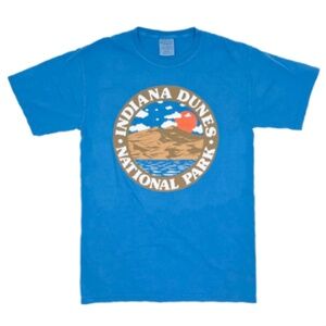 Indiana Dunes National Park Tee – Aqua Blue Graphic Shirt